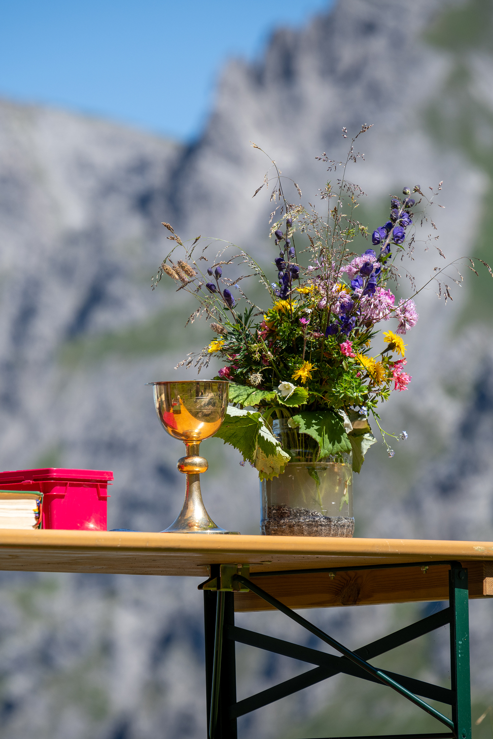 Alpmesse auf der Lünerseealpe mit Pfarrer Hans Tinkhauser, 11. August 2024