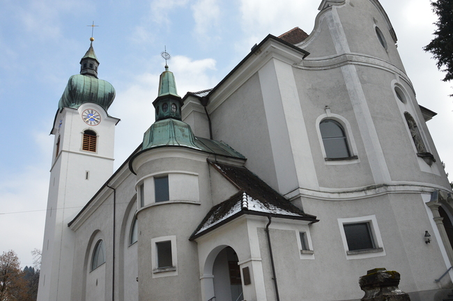 Pfarrkirche St. Sebastian Dornbirn-Oberdorf nach der Renovierung - 1. April 2013
