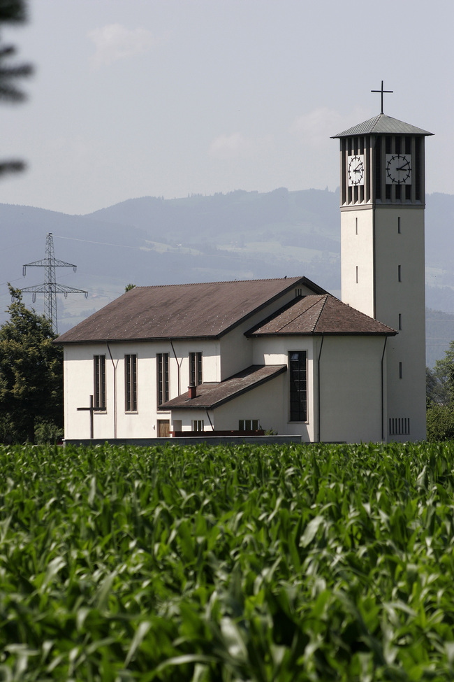 Rankweil, Meiningen, Brederis am 11.7.2006. Kirchen in Rankweil, Meiningen, Brederis.