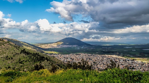 Blick auf den Ort Nazaret