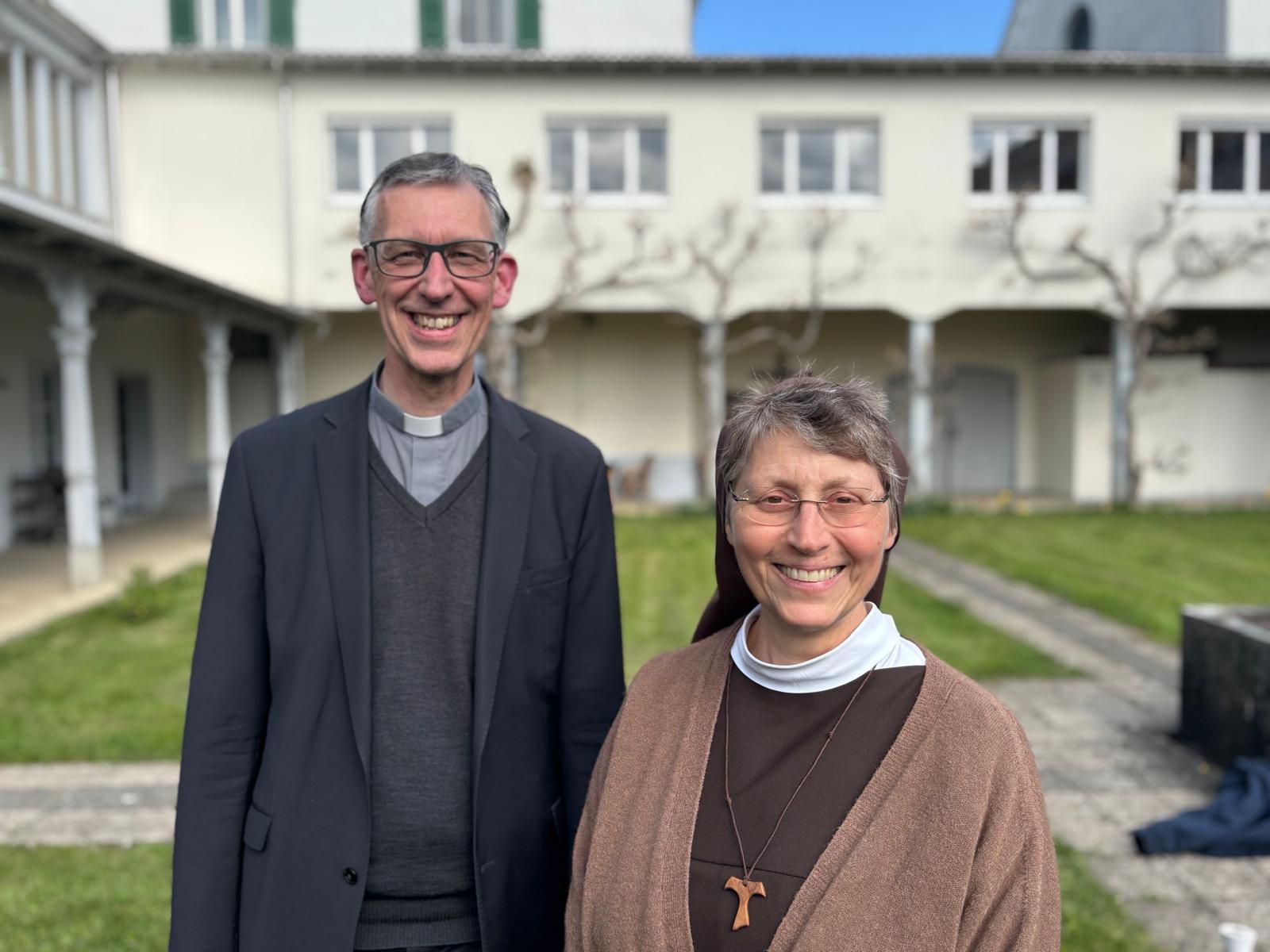 Das Leitungsteam der Ordenskonferenz der Diözese Feldkirch: P. Thomas Felder und Sr. Rita-Maria Schmid.