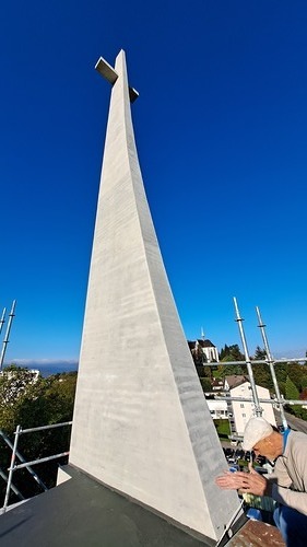 Kirchturmspitze Bregenz-St.Kolumban / Diözesanes Bauamt